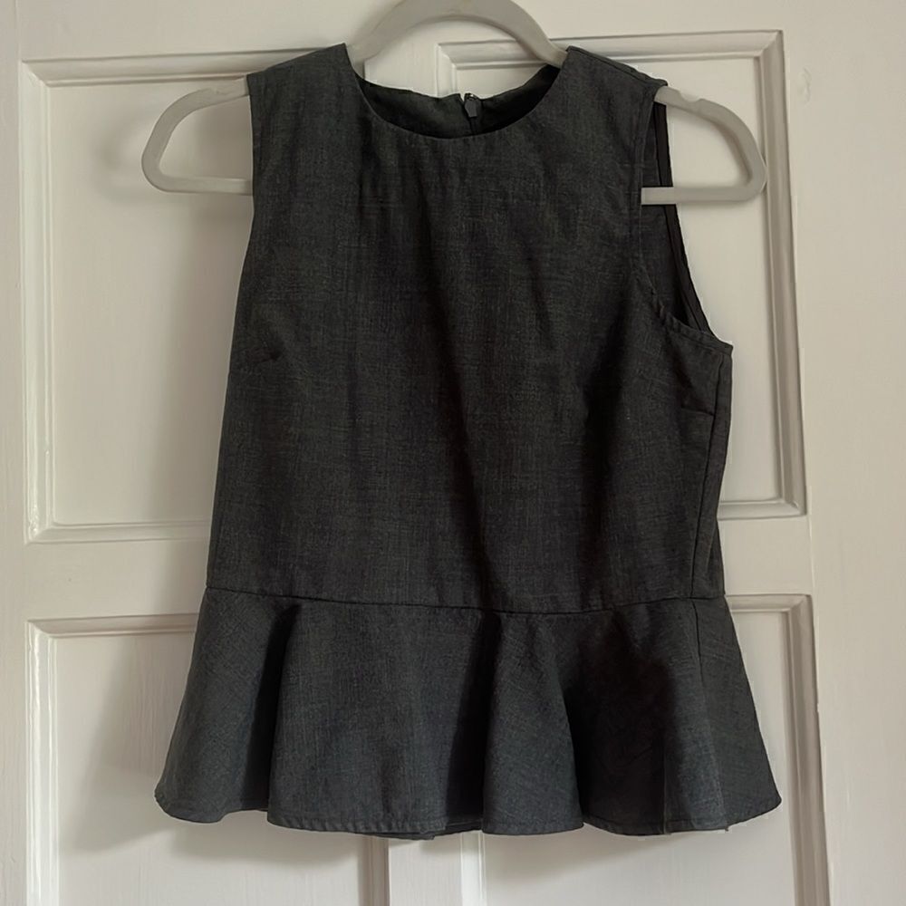 Jcrew size 4P wool peplum top